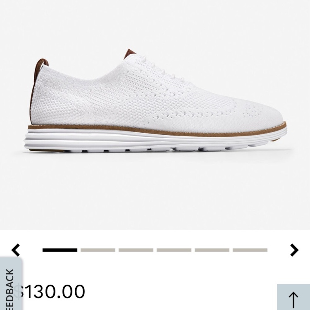 Cole Haan white stitchlite original grand oxford 7